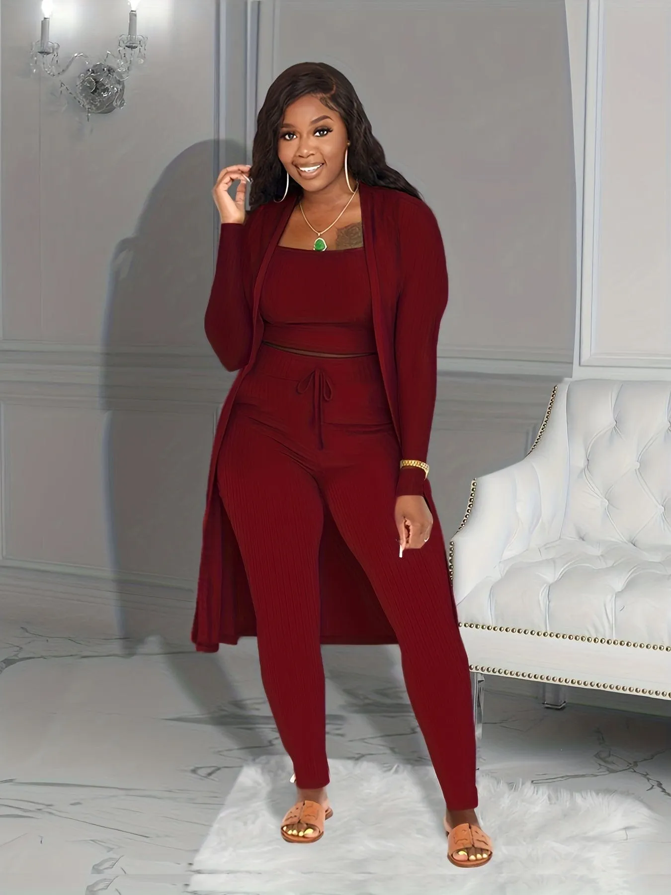 Black Long Sleeve Jumpsuit for Women