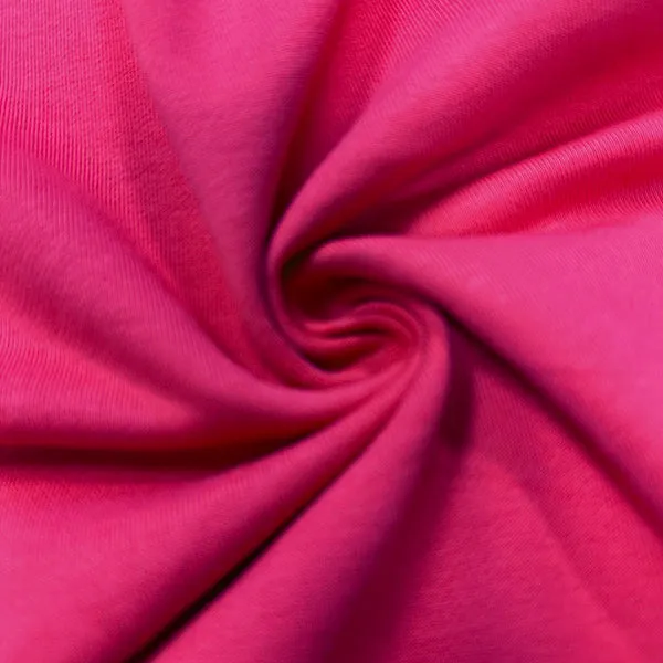 Bright Fuschia French Terry Knit Fabric