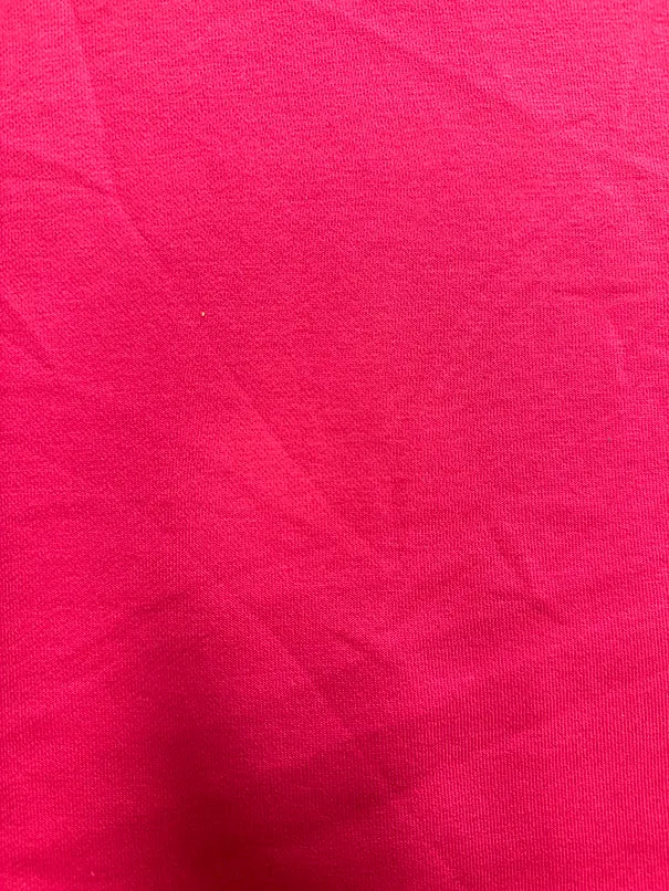 Bright Fuschia French Terry Knit Fabric