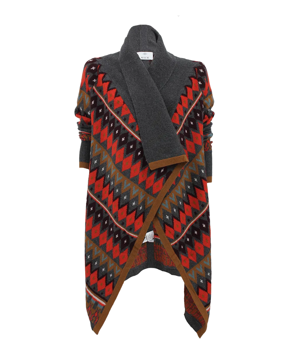 Long Sleeve Poncho Style Cardigan