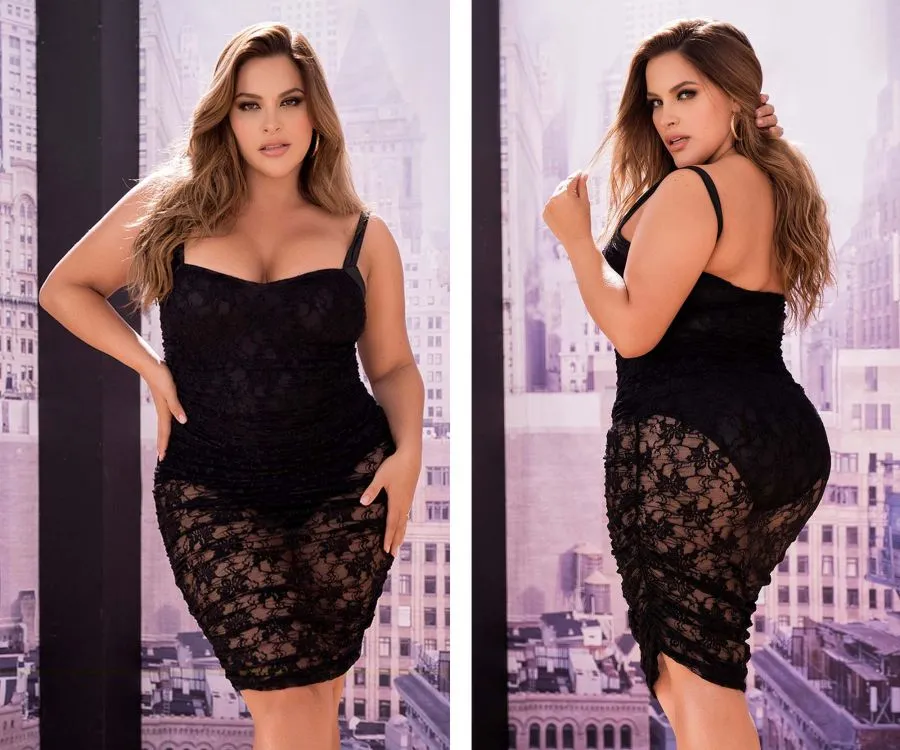 Mapale Curvy Size Dress Color Black