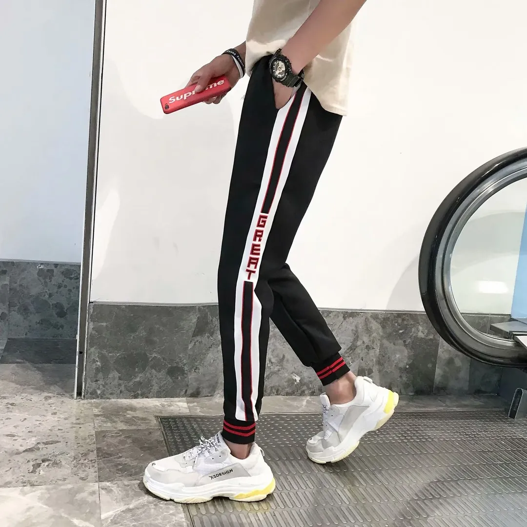Men Pants Casual Sports Pants Men's Trendy Thin Pants