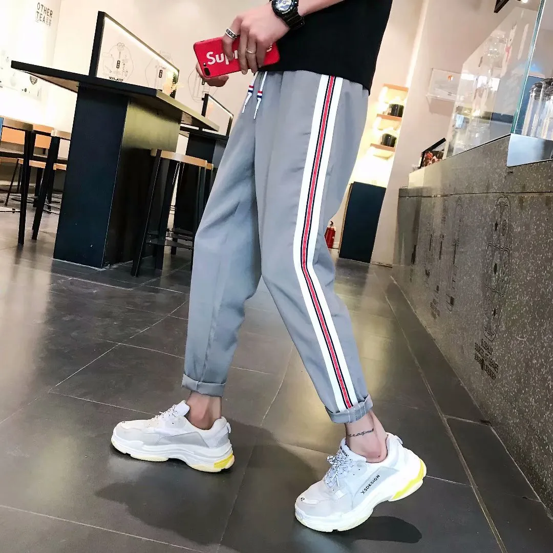 Men Pants Casual Sports Pants Men's Trendy Thin Pants