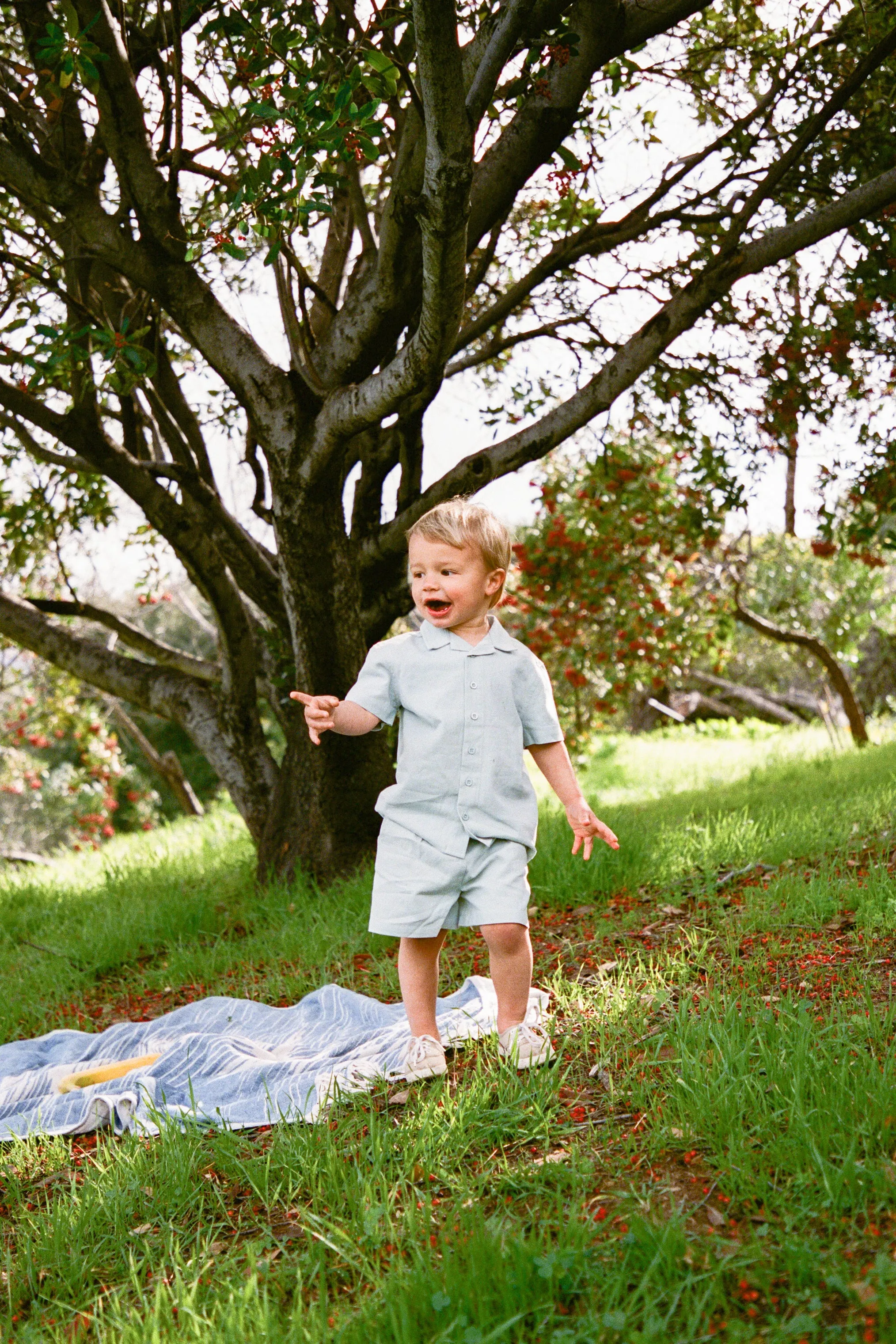 Mini Relaxed Shorts in Lake