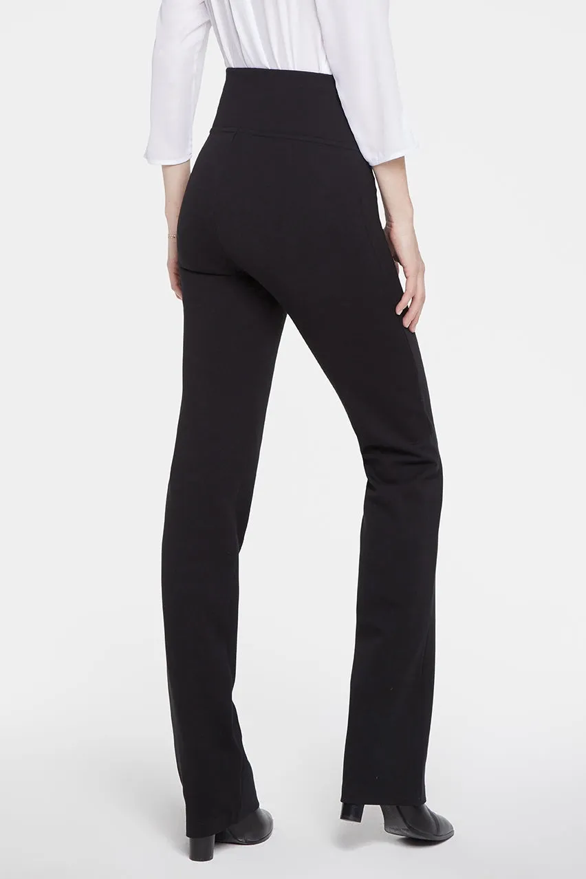 Pull-On Straight Pants Sculpt-Her™ Collection | Black