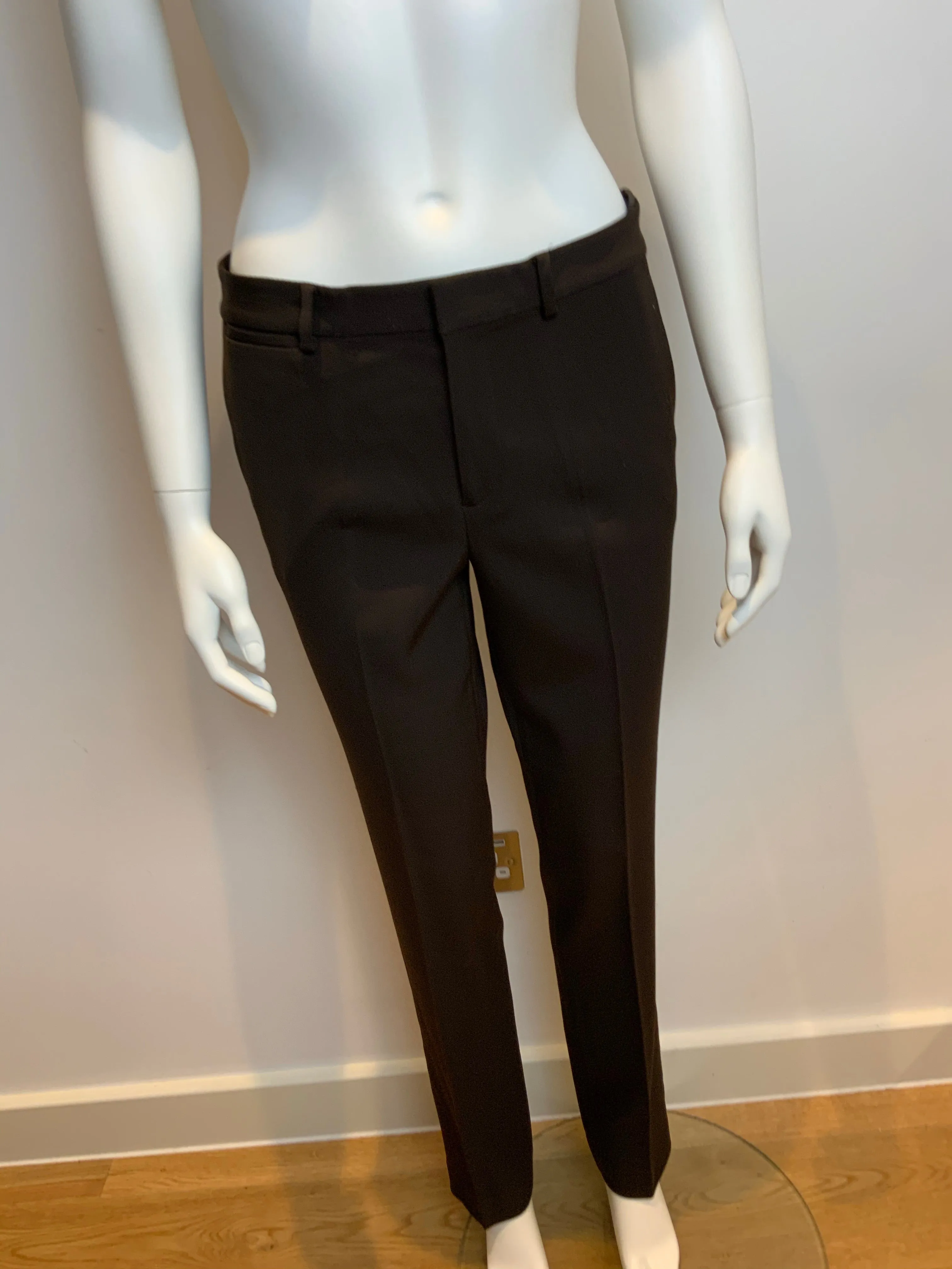 Ralph Lauren Lauren Brown Wool Pants Trousers Size US 8 UK 12 L LARGE ladies