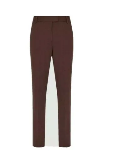 Ralph Lauren Lauren Brown Wool Pants Trousers Size US 8 UK 12 L LARGE ladies