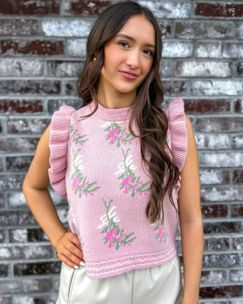 Sweet Floral Vest