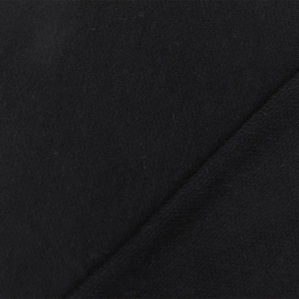 Void Black Solid Stretch Rayon Baby French Terry Knit Fabric